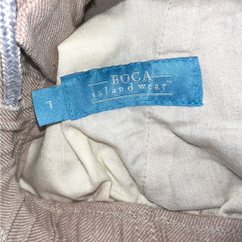 Boca Classics Island Wear Men's Cargo Shorts Tan‎ size Large pockets EUC!
